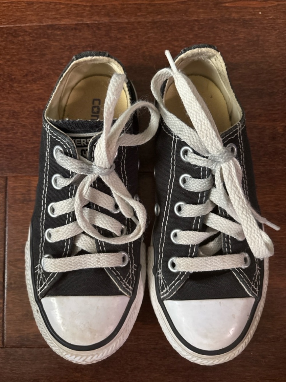 Kids Converse All Star Black Low Top Sneakers Size 11
